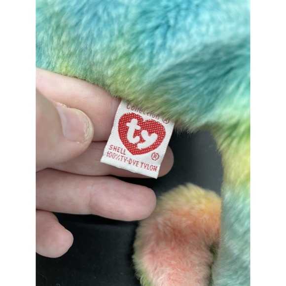 Vintage TY Beanie Buddy Rainbow Chameleon 1999 TY Original New W/ Tag Tie Dye! - Picture 5 of 5
